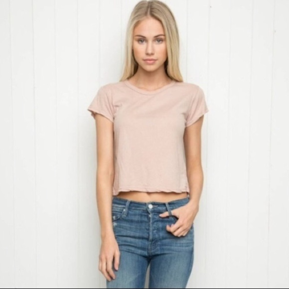 Brandy Melville pink crop top: one size